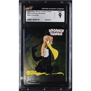 2024 Fleer Retro Looney Tunes #MU-33 Beaky Buzzard CGC 9 Mint Holographic Card